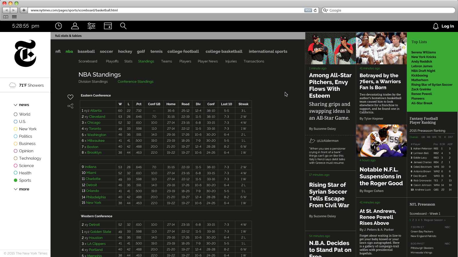The New York Times; web design on Behance