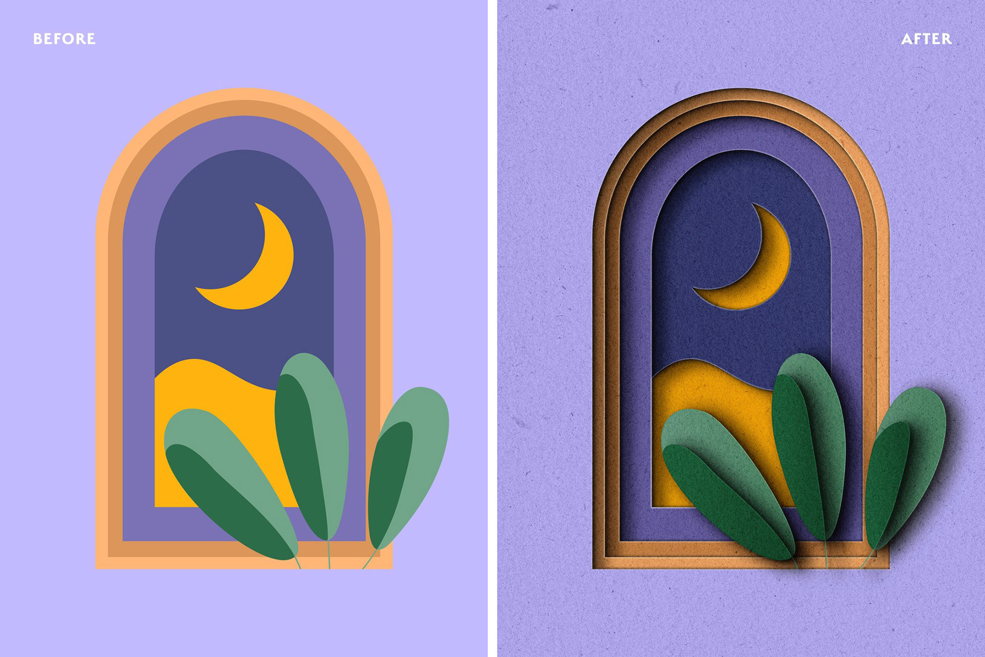 Scissored Paper CutOut PS Effect Behance