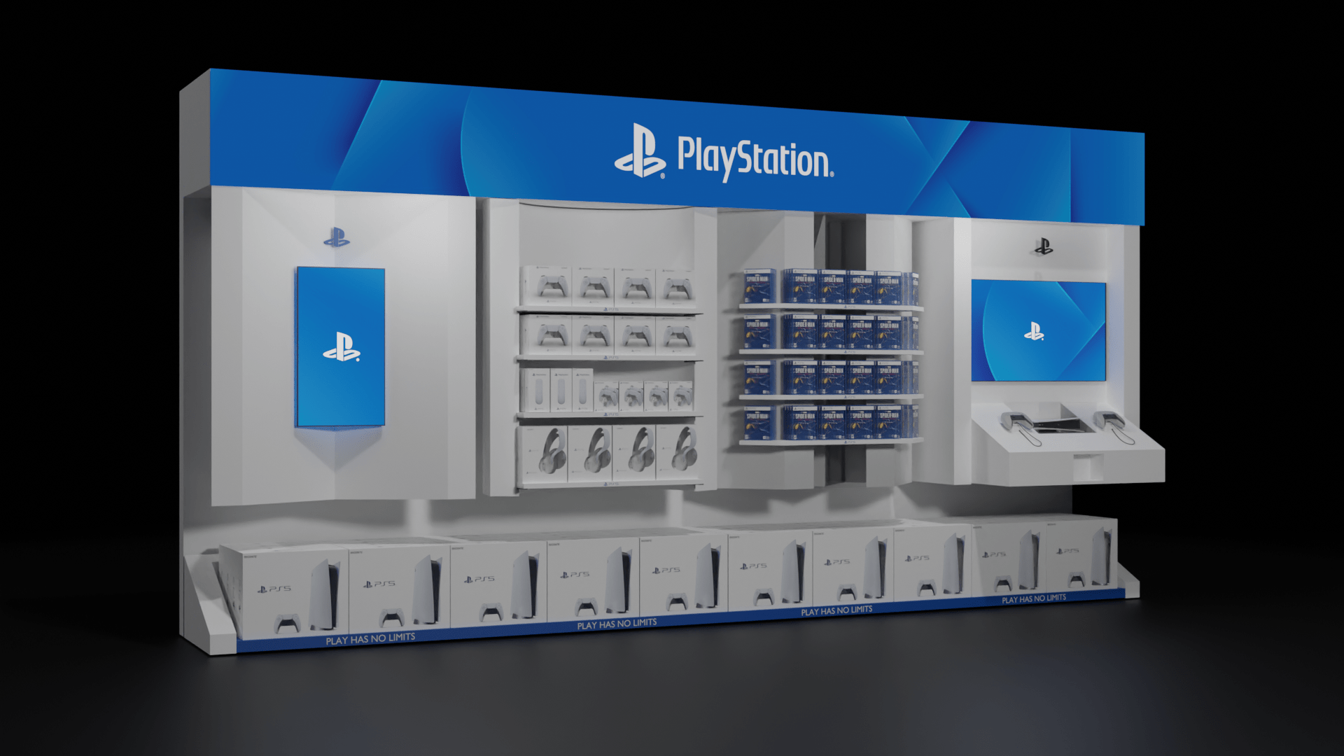 Sony PS5 Shelf on Behance