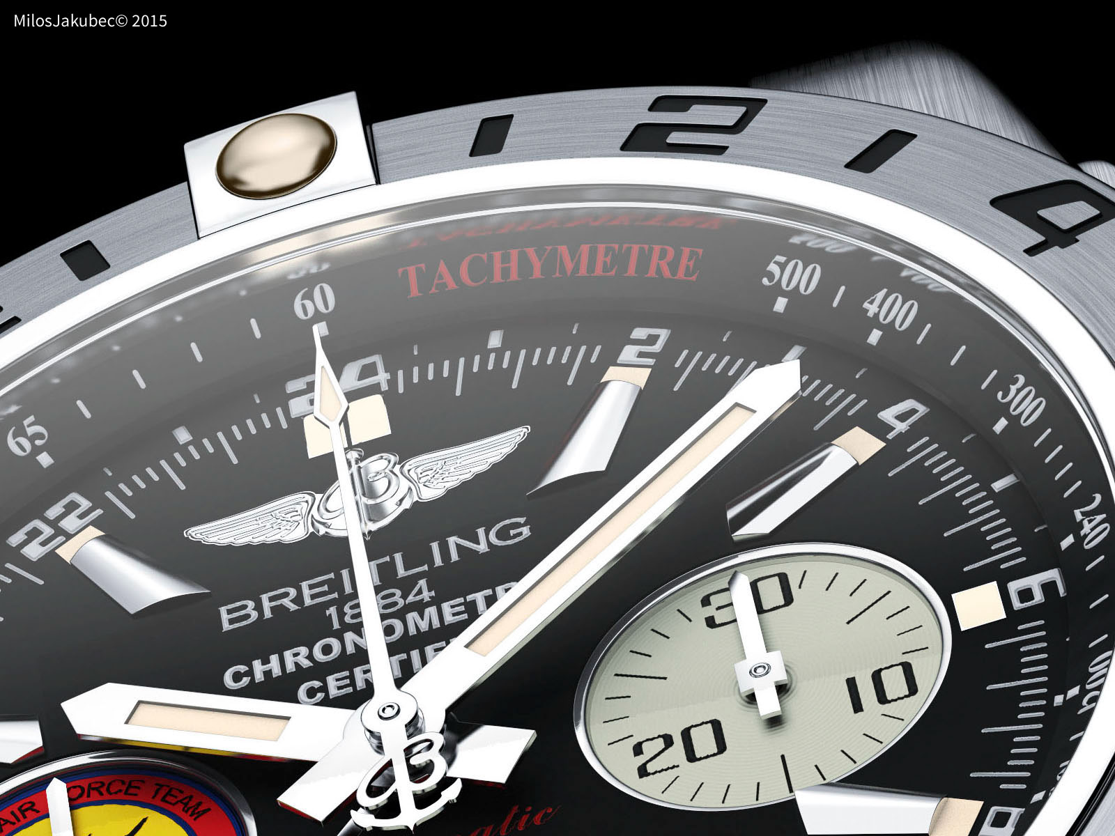 Breitling Chronomat 44 GMT Patrouille Suisse on Behance