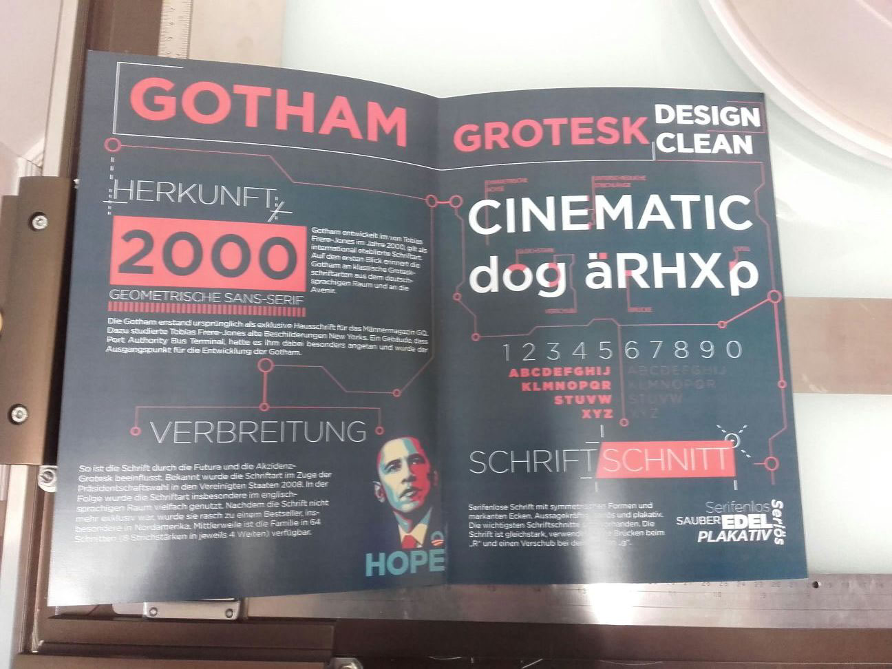 Gotham Font analysis on Behance