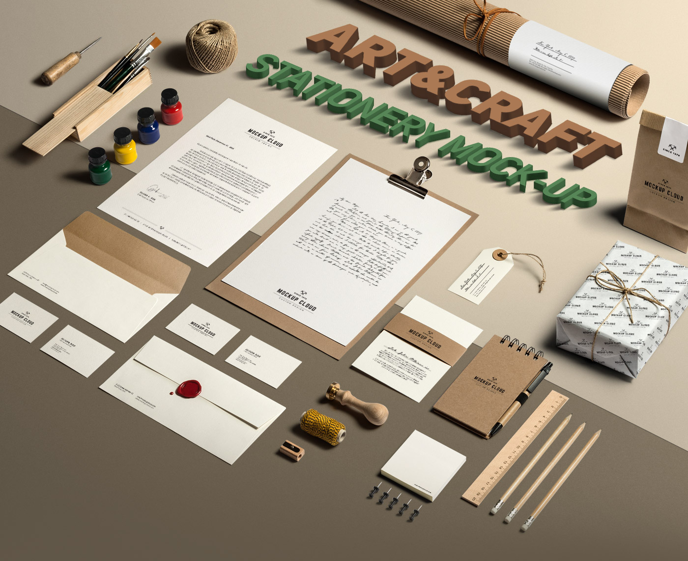 Art & Craft / Stationery MockUp on Behance