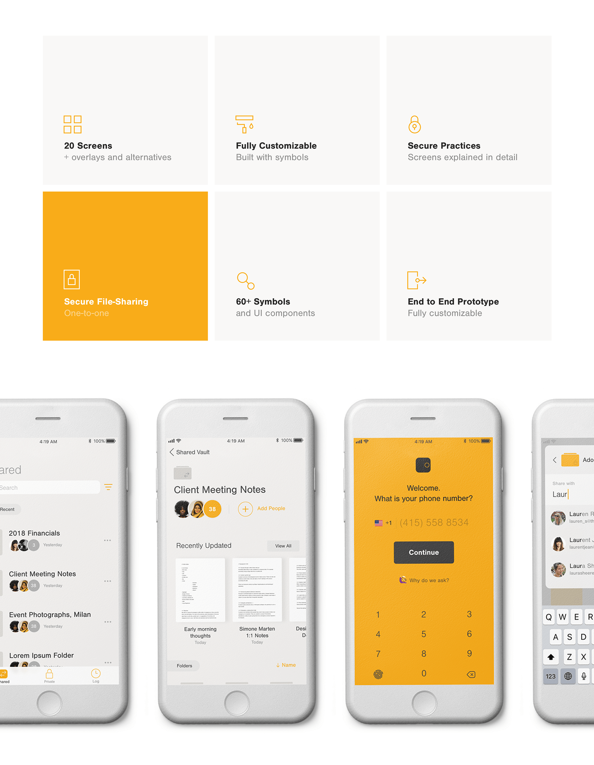 Vault UI Kit for Adobe XD on Behance