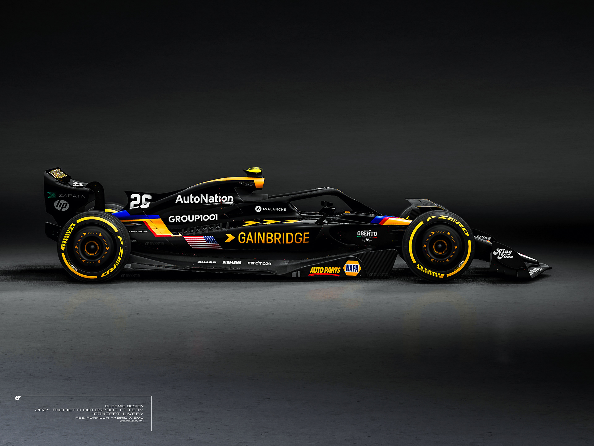 Andretti Autosport F1 2024 Concept Livery Design on Behance