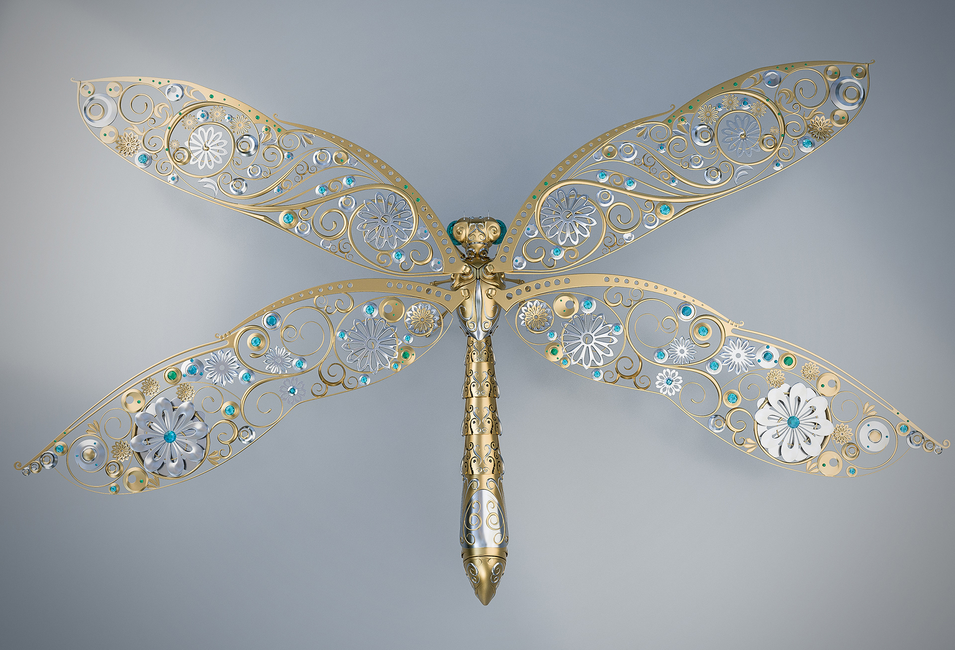 Mechanical Dragonfly for Fuzion Studio :: Behance