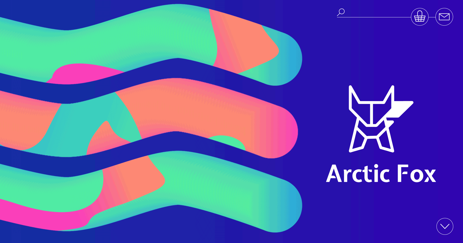 Arctic Fox site Behance