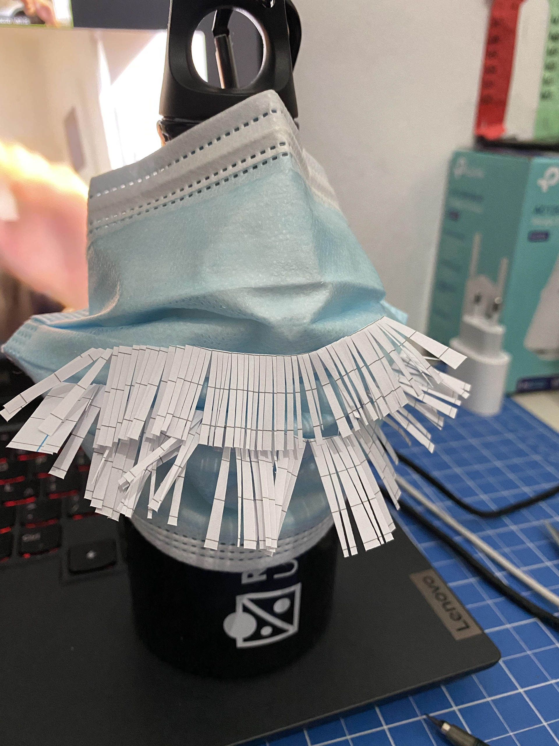 Face mask seal indicator on Behance