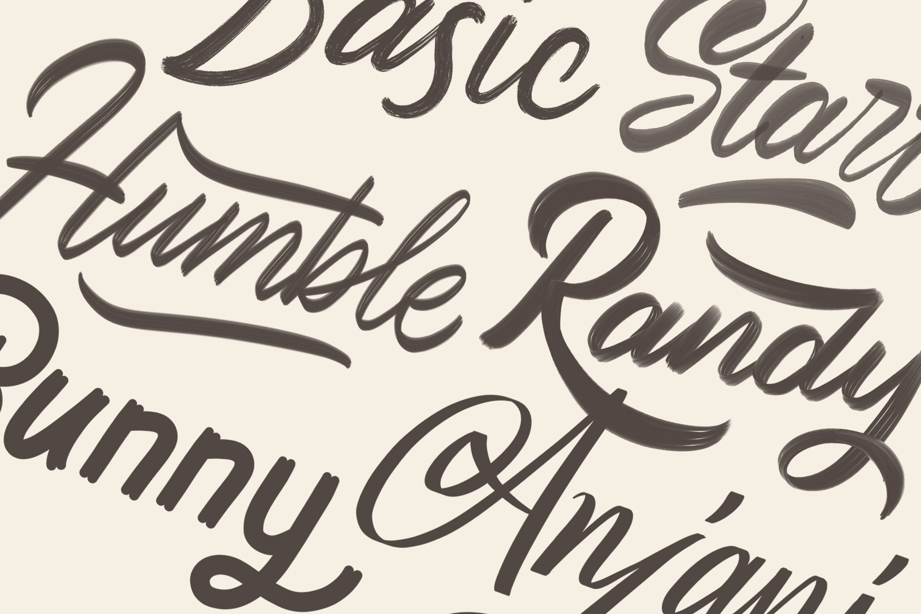 Procreate Lettering Brushes on Behance