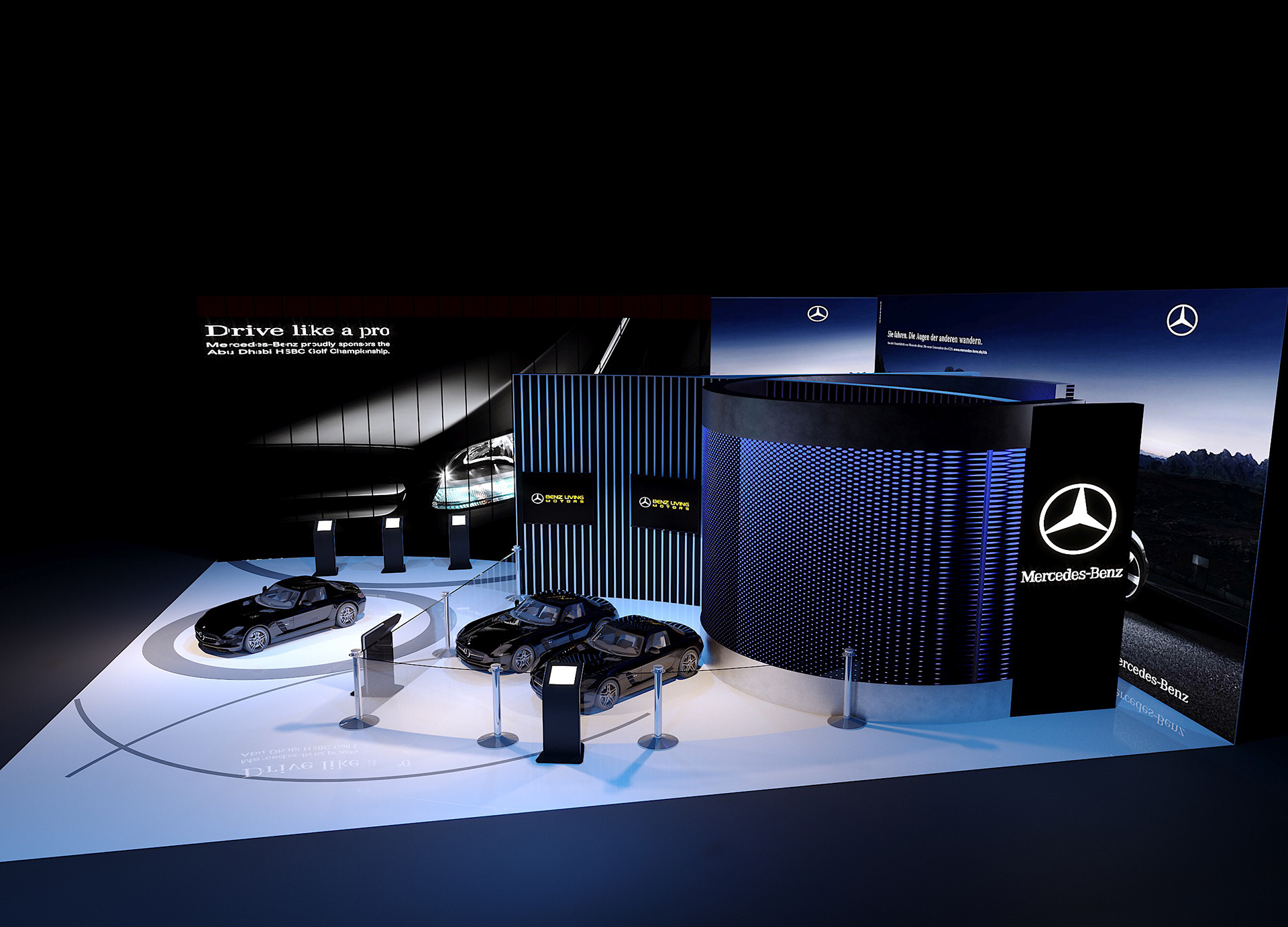 Mercedes Showroom Christmas 2023 Mercedes showroom on Behance
