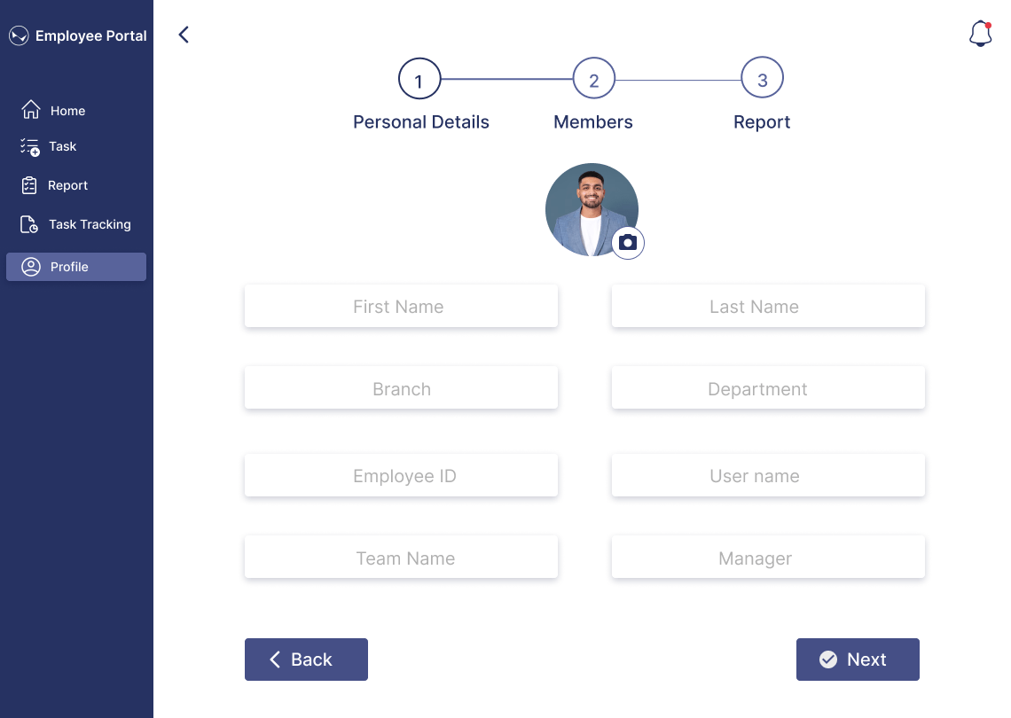 Employee portal (6) Images Behance