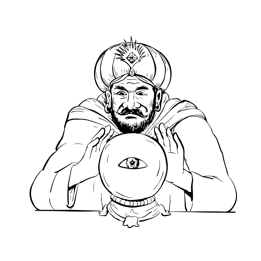 Fortune Teller Crystal Ball Drawing on Behance