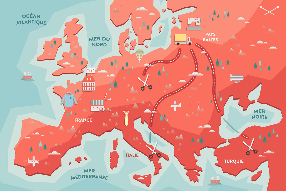 Animation Map Of Europe Animated Map HAST on Behance