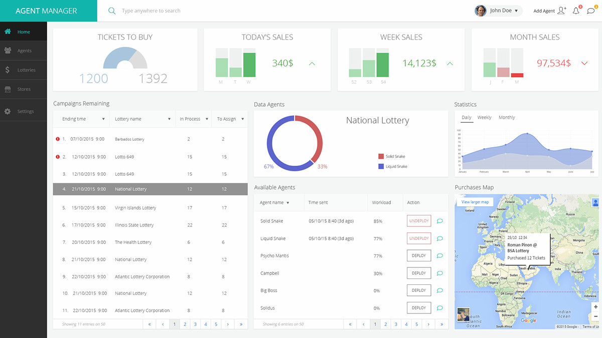 Agents CRM on Behance