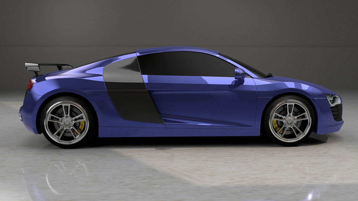 Hard Surface Modeling Class Audi R8 on Behance