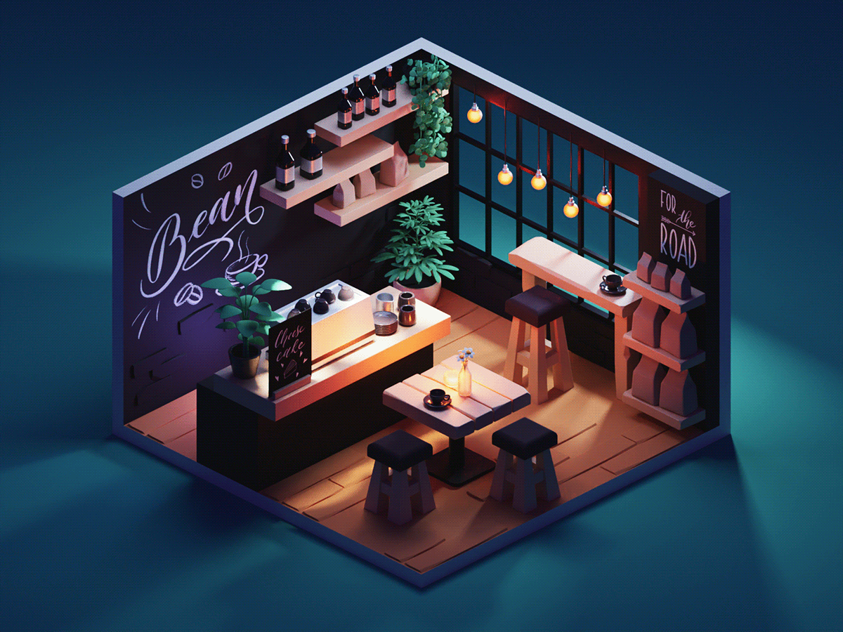 Isometric Shop Illustrations on Behance