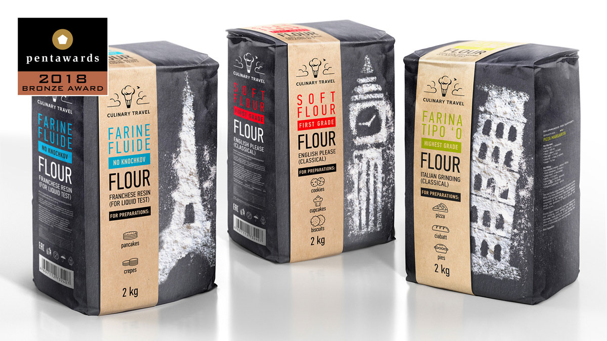 Flour package design on Behance