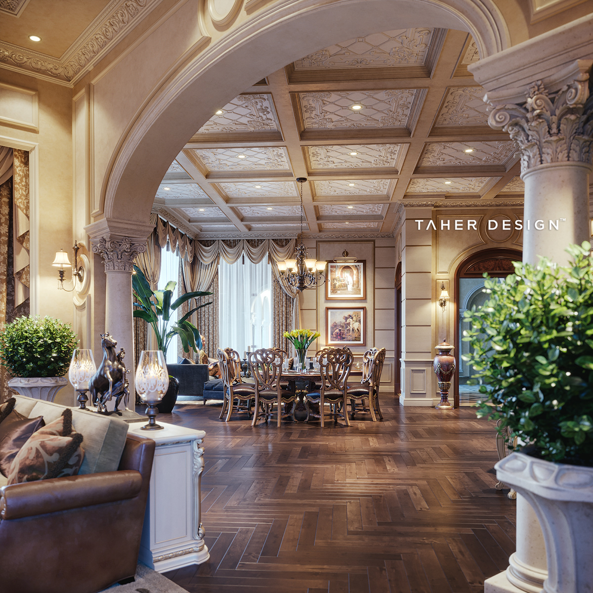 luxury Mansion Interior 