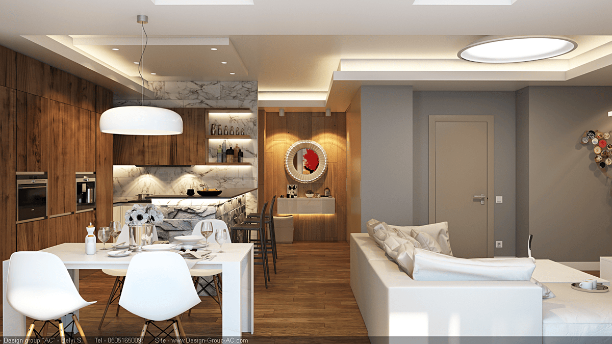 Montenegro. Budva. Private apartments. Living room on Behance