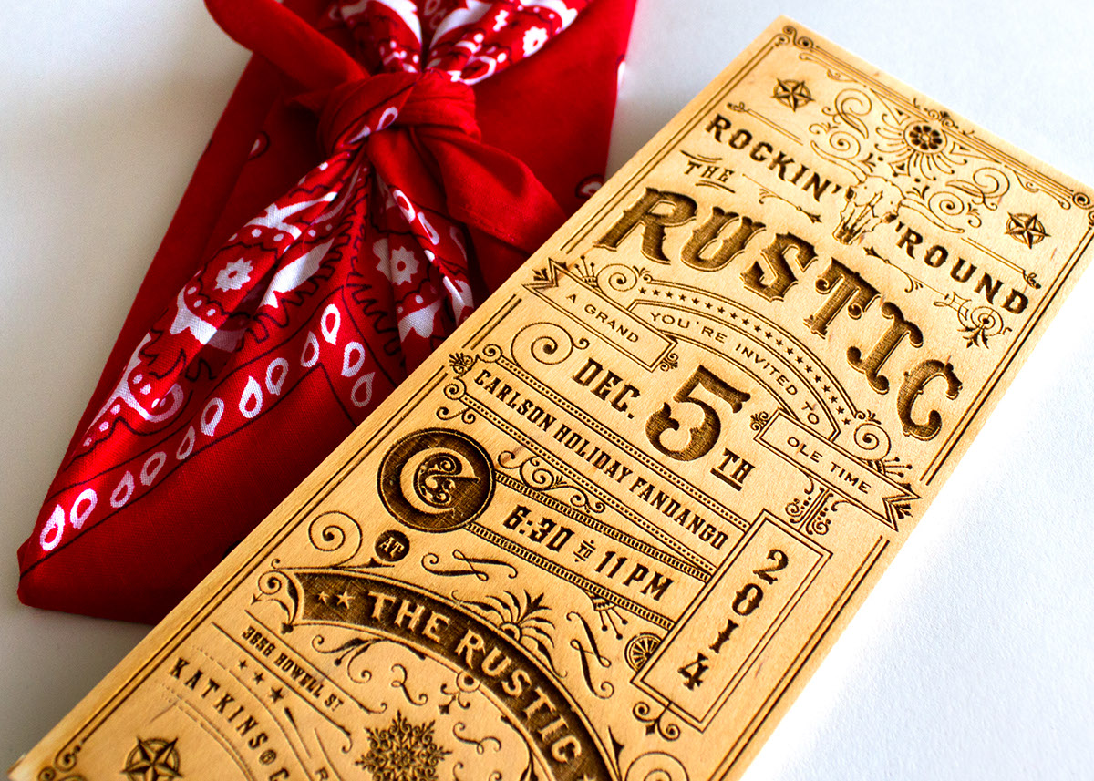 Rustic Invitation on Behance