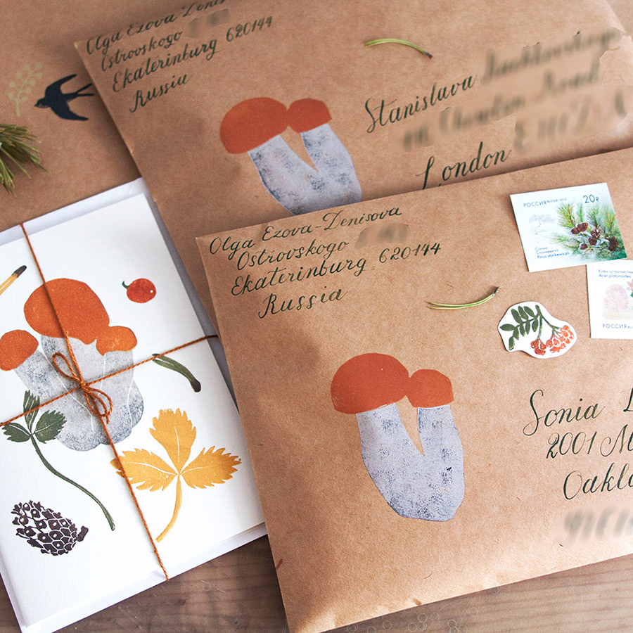 Decorating envelopes (Part 4) on Behance