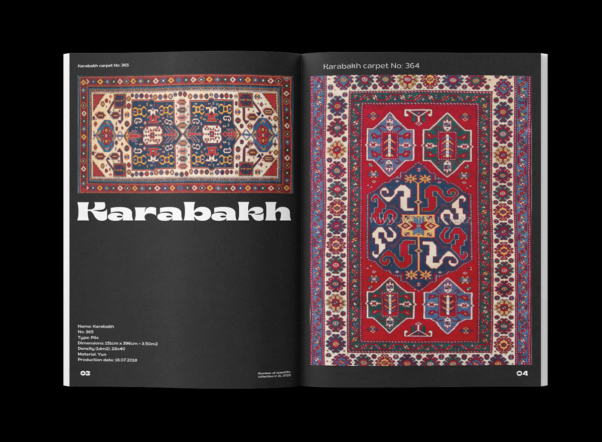 Karabakh carpets Magazine design on Behance