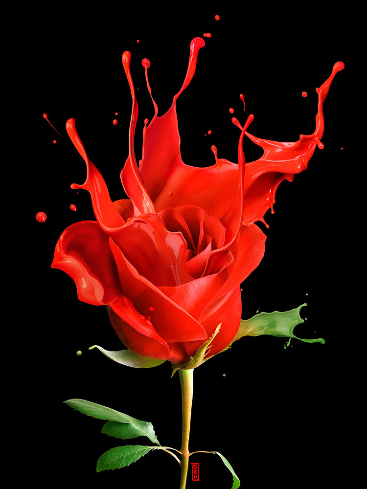 Blood Rose on Behance