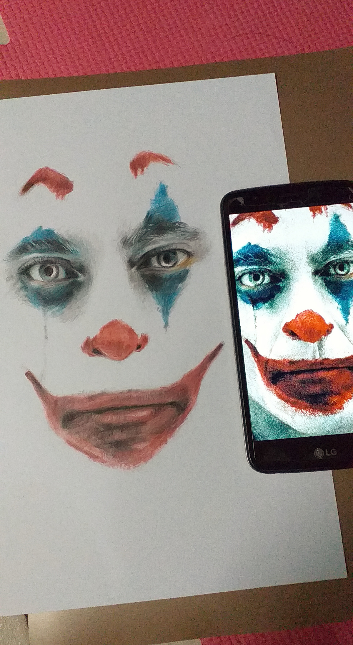 Joaquin Phoenix as Joker (2019) Minimalist Portrait on Joaquin Phoenix as Joker (2019) Minimalist Portrait on