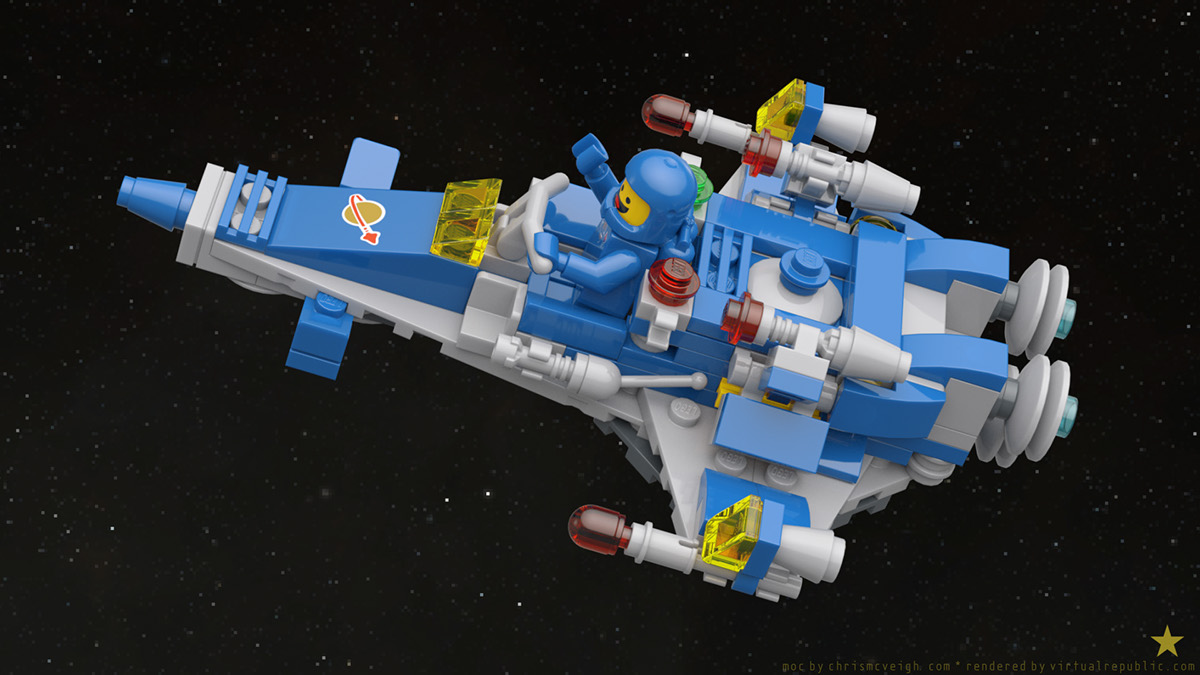 LEGO® Benny's Mini Spaceship by Chris McVeigh on Behance