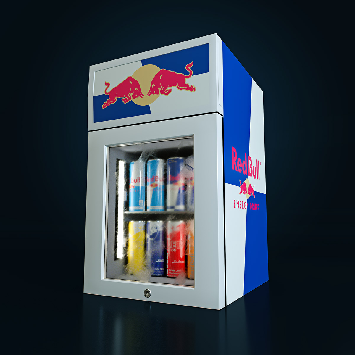 Red Bull Mini Fridge