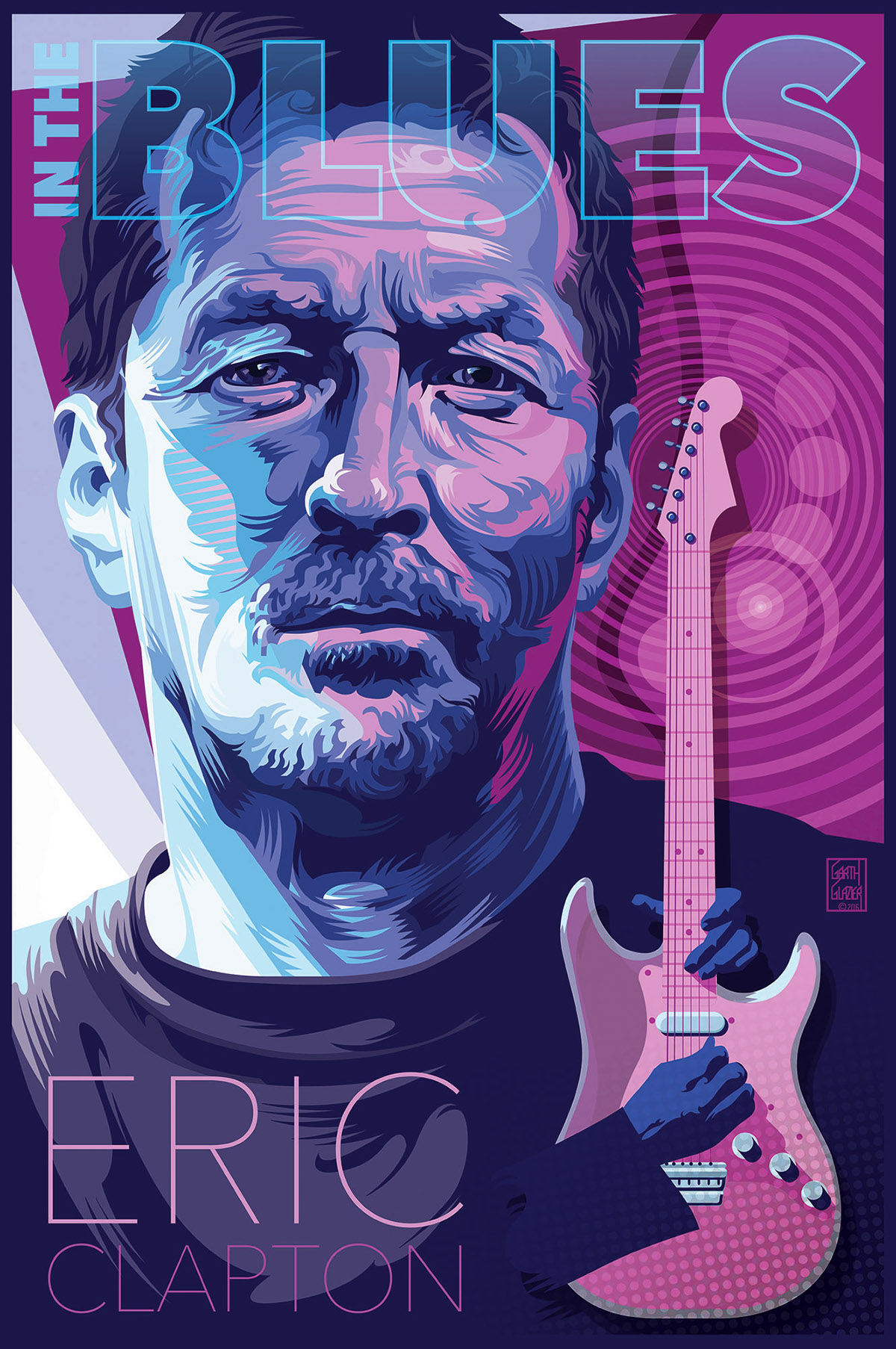 ERIC CLAPTON POSTER PAINTING on Behance