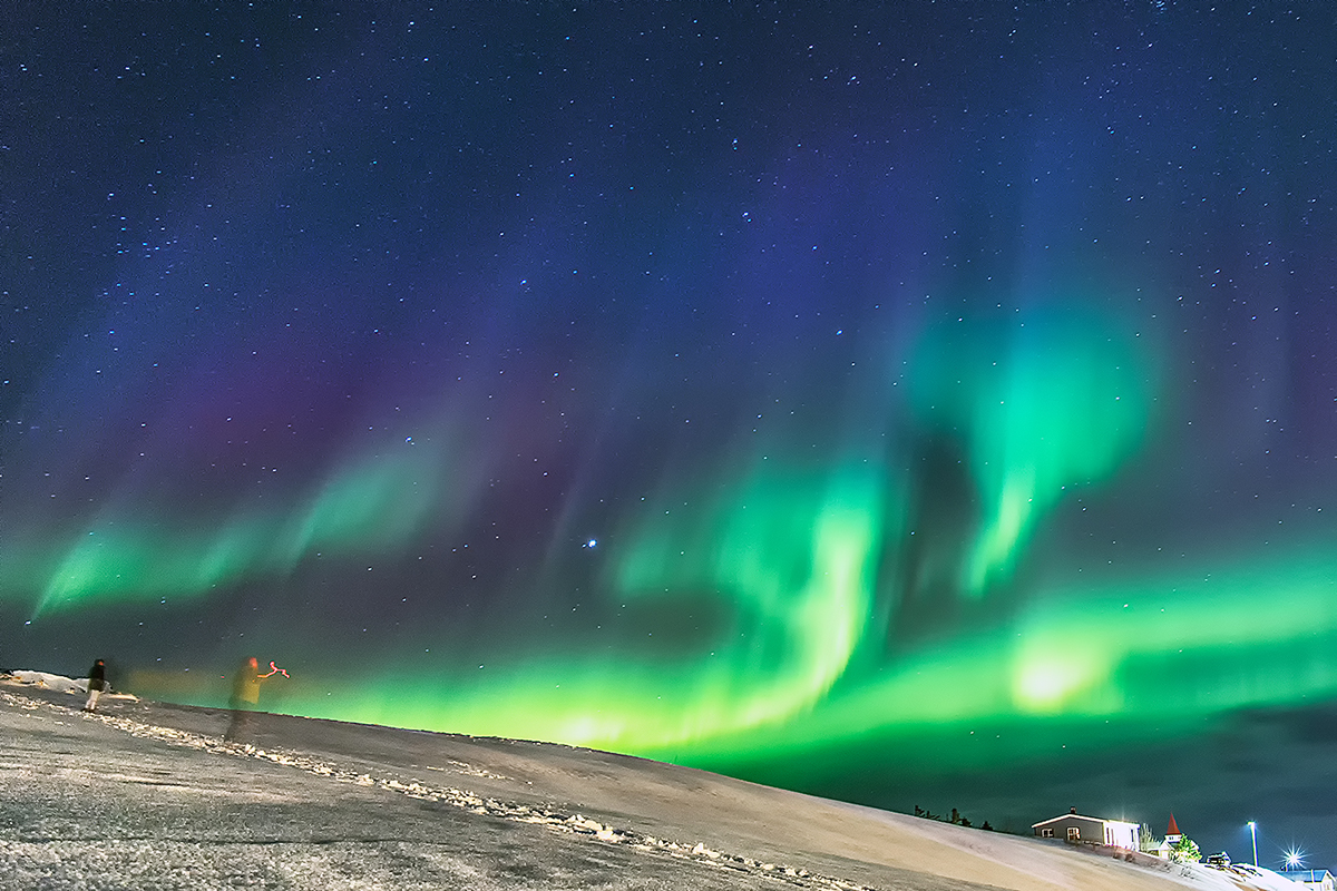 Northen Lights around Vik Iceland on Behance