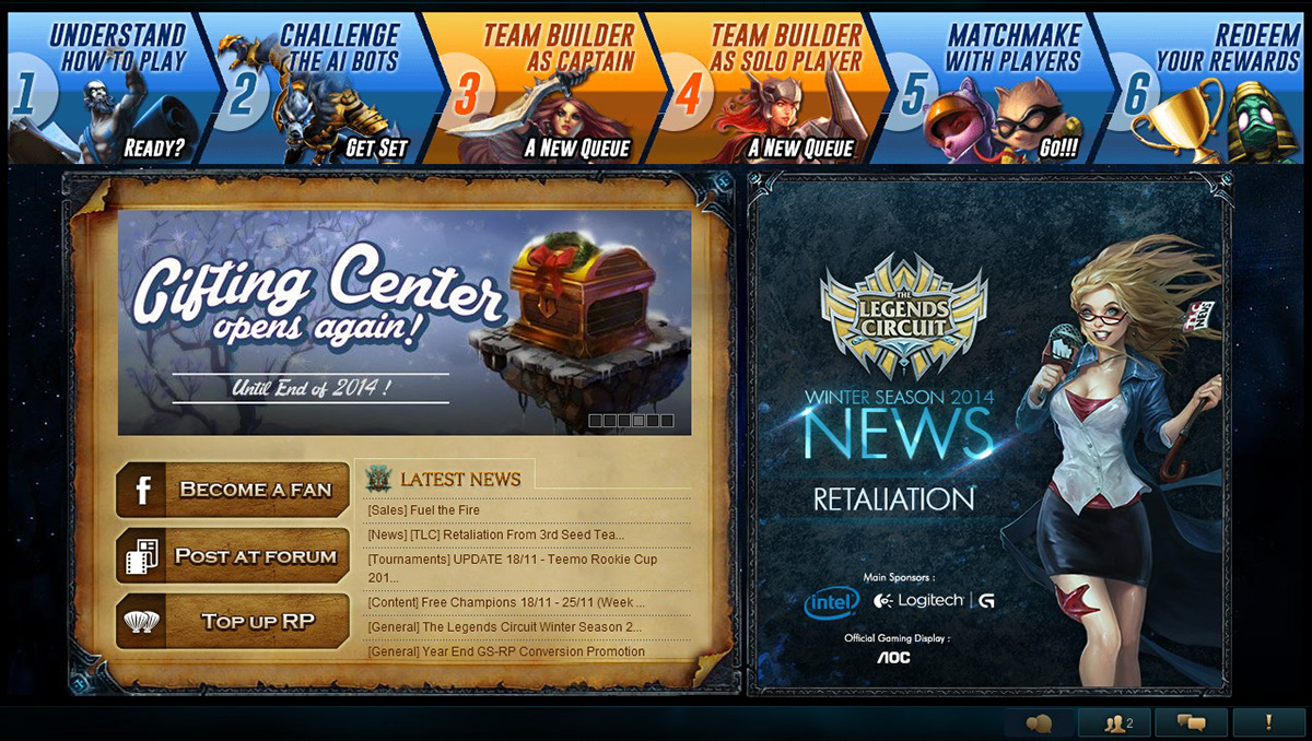 Maybe you would like to learn more about one of these? League Of Legends Client 2014 15 On Behance