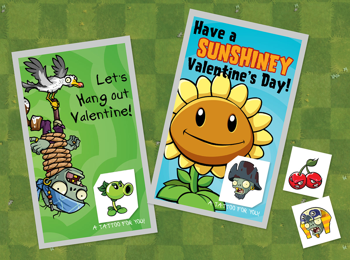 2015 Plants Vs. Zombies Valentine's Day Products on Behance