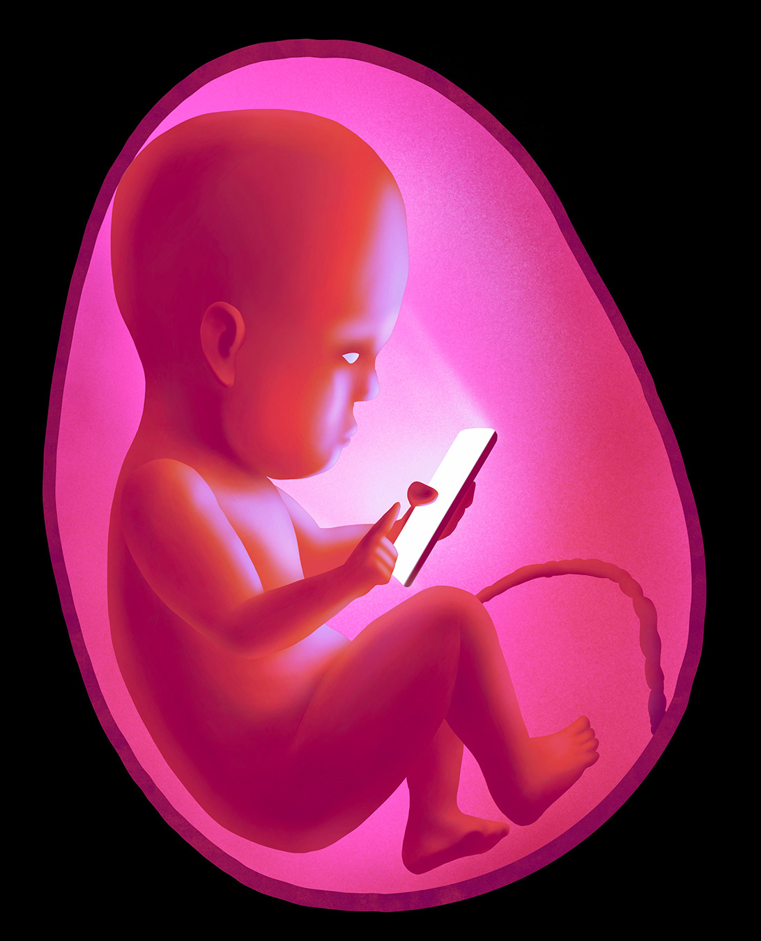 Fetal Cell Phone Addiction on Behance