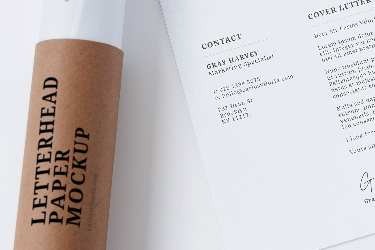 Free Letterhead Paper Mockups on Behance
