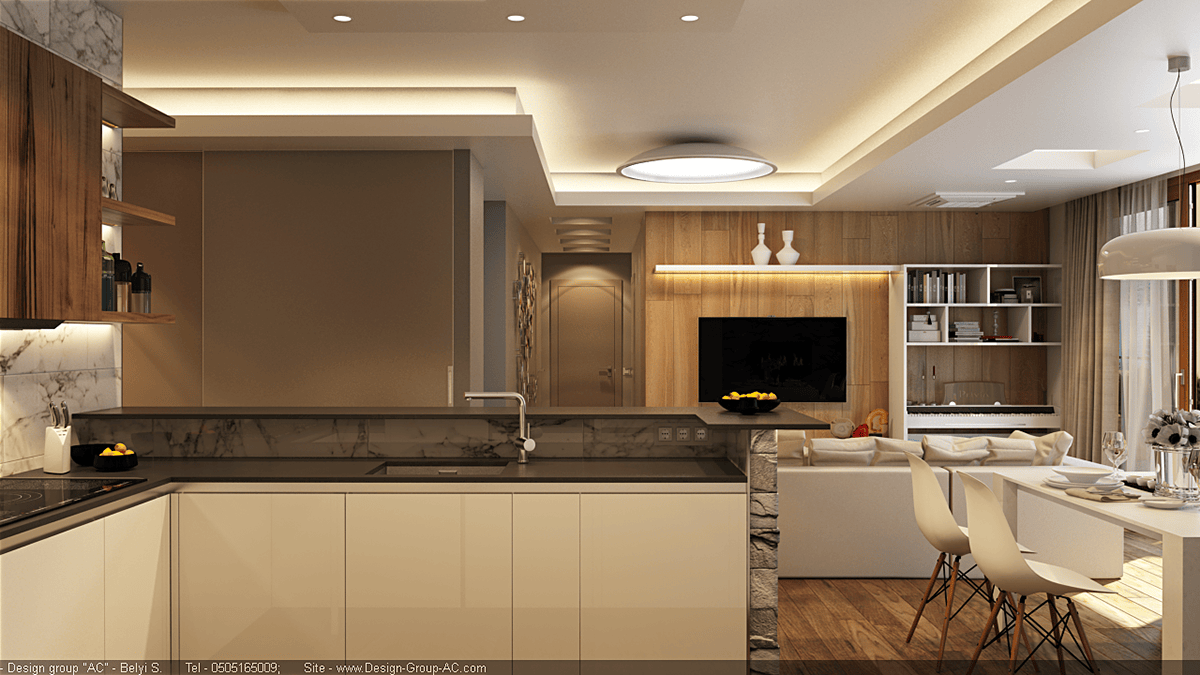 Montenegro. Budva. Private apartments. Living room on Behance