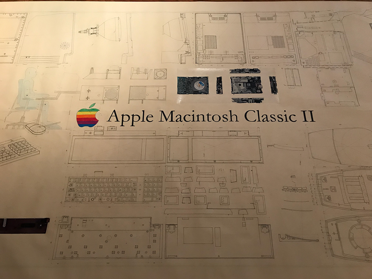 Technical Drawing // Apple Macintosh Classic II 2018 on Behance