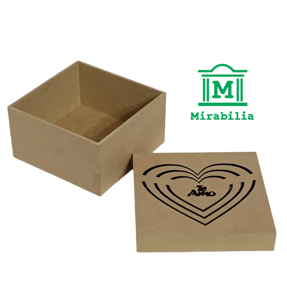 CAJA 20X20X8 TE AMO EN CORAZONES Mirabilia