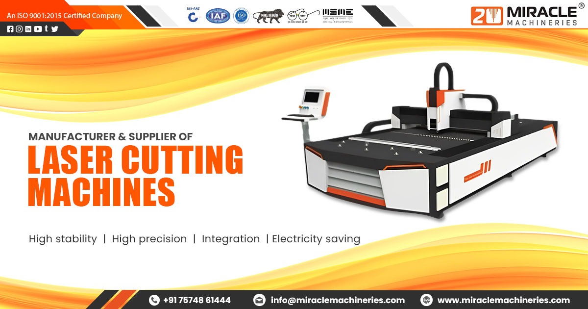 Laser Cutting Machines in Kolkata Miracle Machinery