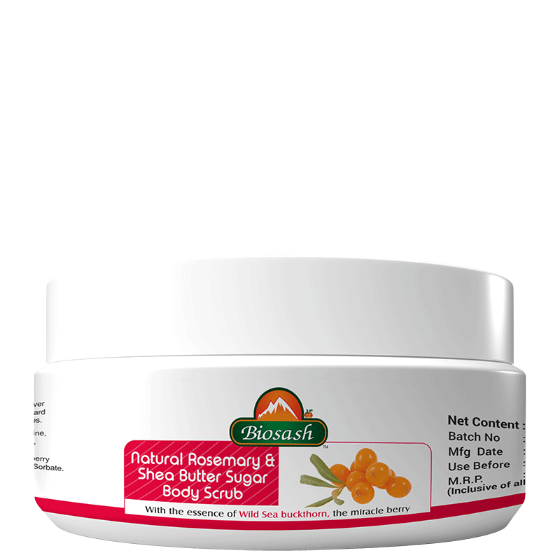 Natural Rosemary & Shea Butter Sugar Body Scrub Miracle Seabuck