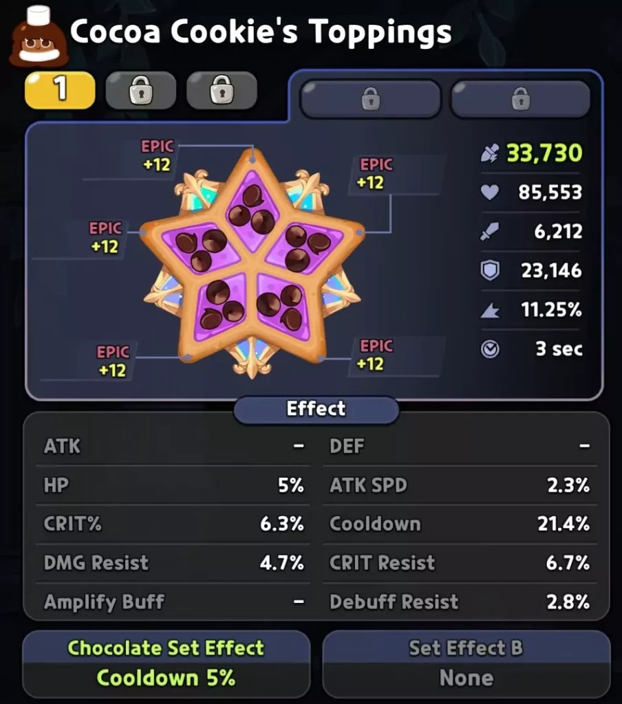 Cocoa Cookie Toppings Build In Cookie Run Kingdom Mirage Portal