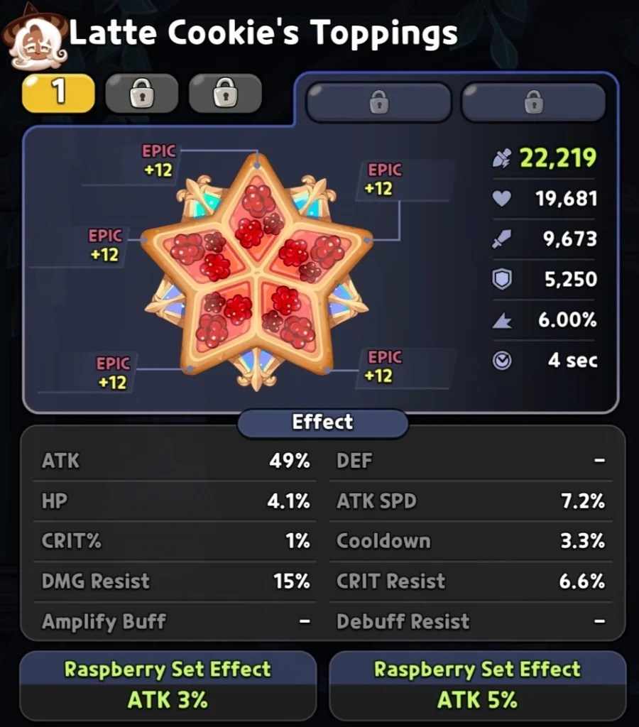 Latte Cookie Toppings Build In Cookie Run Kingdom Mirage Portal