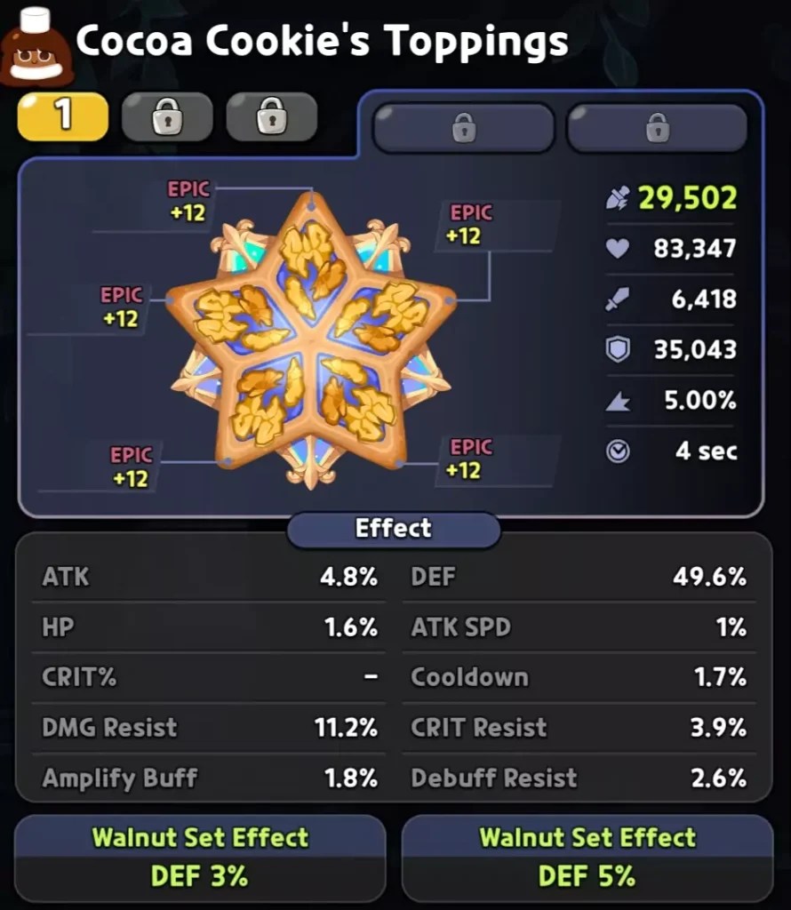 Cocoa Cookie Toppings Build In Cookie Run Kingdom Mirage Portal