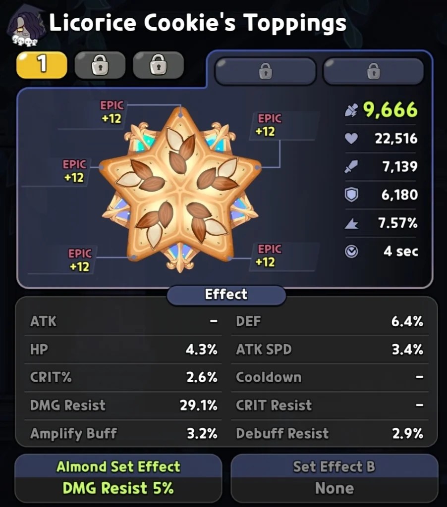 Licorice Cookie Toppings Build In Cookie Run Kingdom Mirage Portal