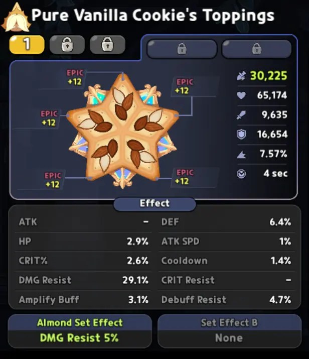 Pure Vanilla Cookie Toppings In Cookie Run Kingdom