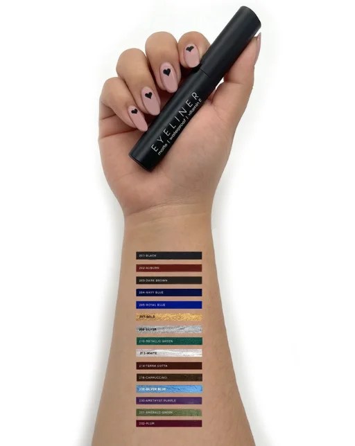 Italia Deluxe Classic Liquid Eyeliner 207 Gold Miranda Makeup Art