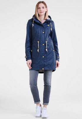 Schmuddelwedda, Damen Parka Regenjacken, blau mirapodo