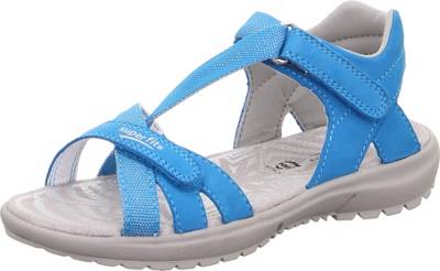 superfit, Sandalen RAINBOW für Mädchen, WMSWeite M4, blau mirapodo