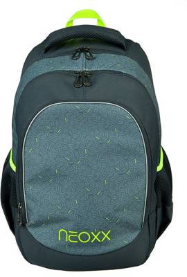 neoxx, Schulrucksack Fly Boom (2020/2021), schwarz/grün mirapodo