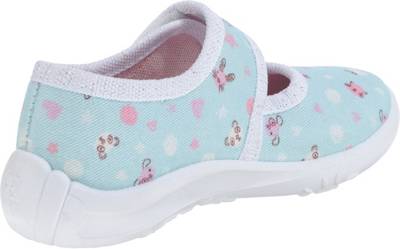 elefanten, Baby Hausschuhe SIGI für Mädchen, blau mirapodo